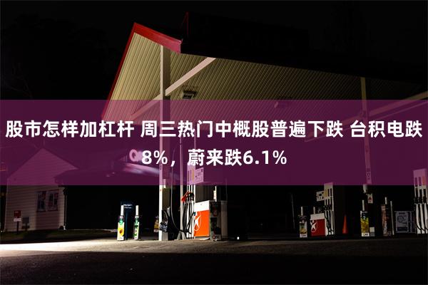 股市怎样加杠杆 周三热门中概股普遍下跌 台积电跌8%，蔚来跌6.1%