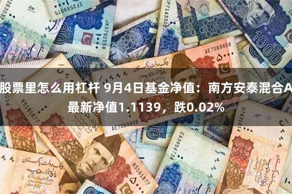 股票里怎么用杠杆 9月4日基金净值：南方安泰混合A最新净值1.1139，跌0.02%